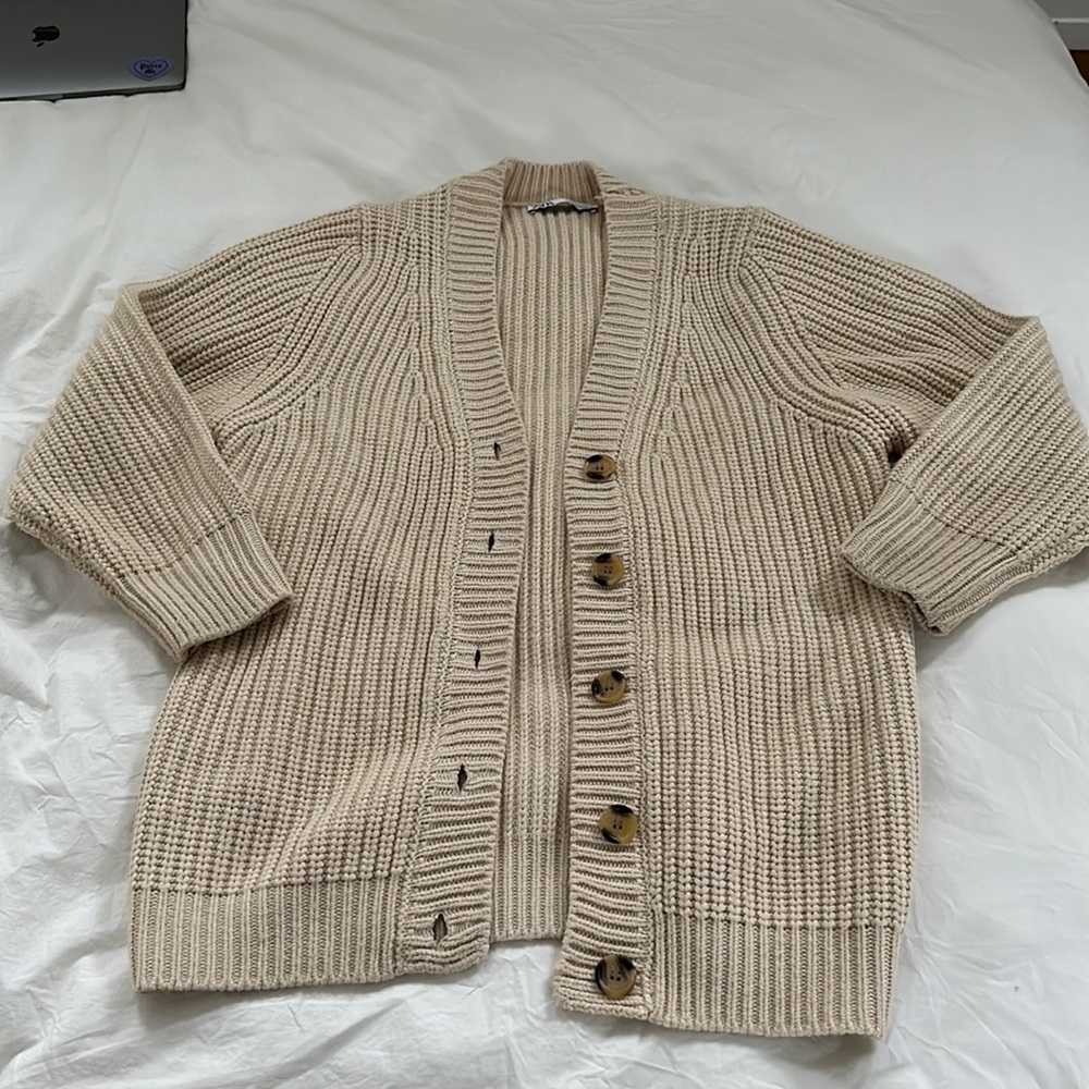 Zara oversized cardigan.